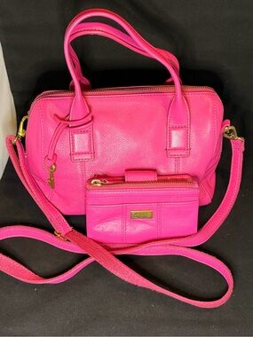Fossil Jori Satchel with Removable Crossbody Strap and Matching Wallet